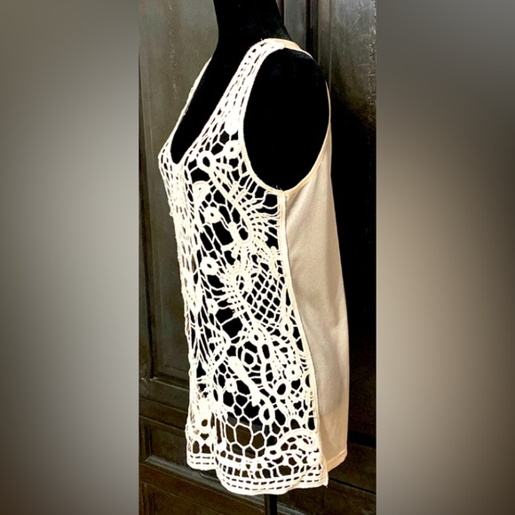 K Dream cream crochet tank top - Size Small - Picture 2 of 10